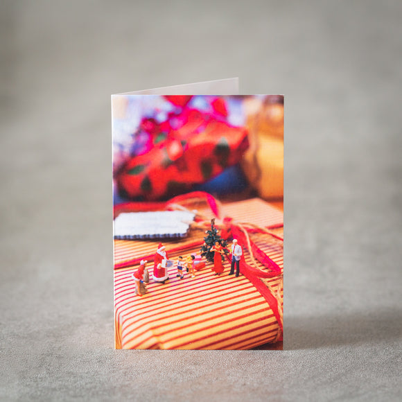 Minikort - Julepressang fra nissen